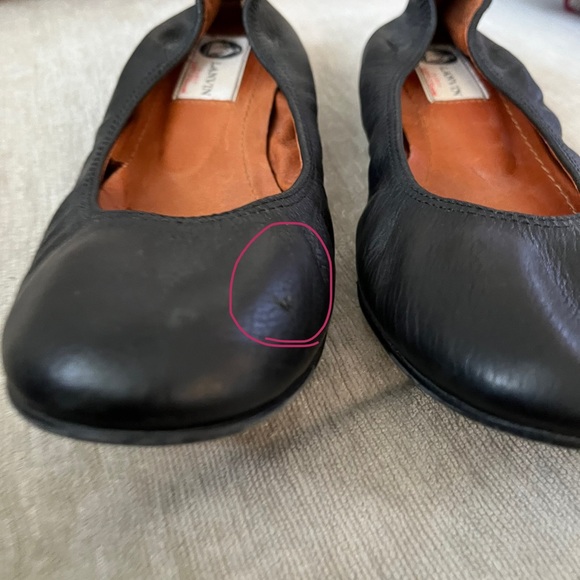 Lanvin Leather Flats, Black - Picture 11 of 11